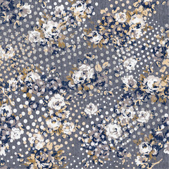 Floral seamless background for textile or book covers, manufacturing, wallpapers, print, gift wrap and scrapbooking.