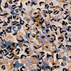 Seamless Faux Leopard Skin Pattern. Leopard skin print. illustration animal repeat surface pattern. 