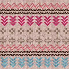 Nordic pattern illustration. New Year or winter design. Sweater ornaments for scandinavian pattern. 