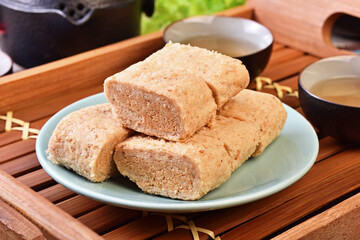 Fototapeta premium Gong tang(Peanut candy) i is a famous dessert in Kinmen, Taiwan 