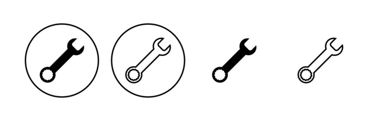Wrench icon set. repair icon vector. tools icon vector
