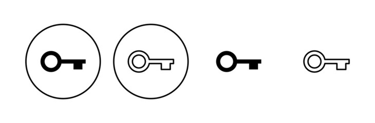 Key icon set. Key vector icon. Key symbol