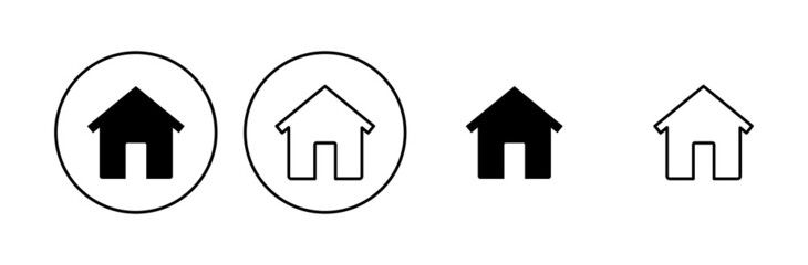 Fototapeta premium House icon set. Home icon vector