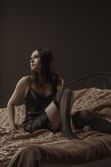 Seductive gothic girl
