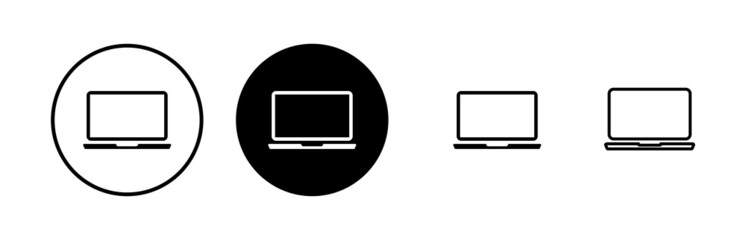 Laptop icons set. Laptop vector icon