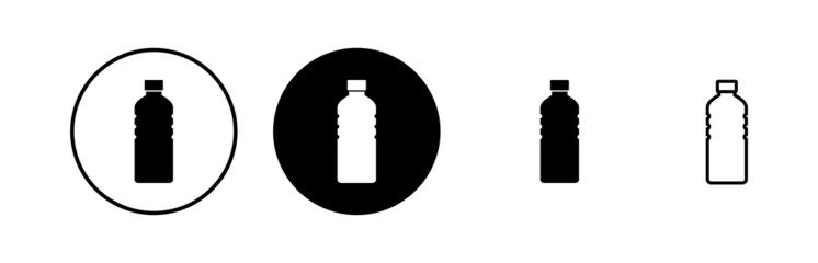 Bottle icons set. Bottle icon in trendy flat design