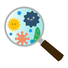 拡大鏡で見るハウスダストやウイルス