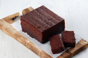 Brownies Kukus,chocolate steamed brownies,an Indonesian rendition of the famous American...
