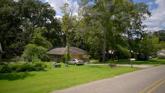 Beautiful residential neighborhood in Tallahassee Florida Leon County