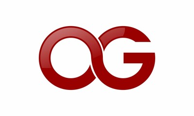 letter alphabet O&G vector