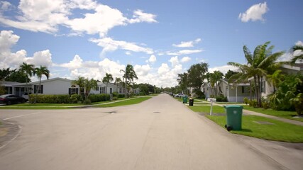 Trailer park with upscale homes Florida lifestyles