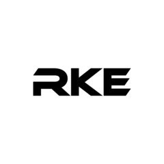 RKE letter logo design with white background in illustrator, vector logo modern alphabet font overlap style. calligraphy designs for logo, Poster, Invitation, etc.
