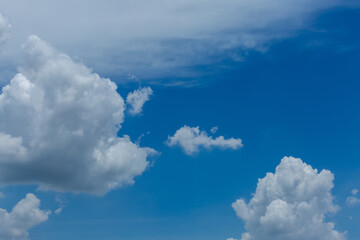 Blue sky and clouds for background.