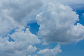 Blue sky and clouds for background.