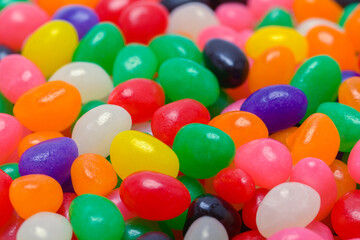 Fototapeta na wymiar Jelly Beans Background