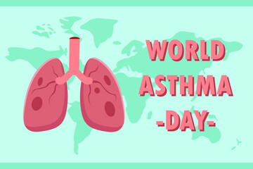 Asthma vector concept: world asthma day