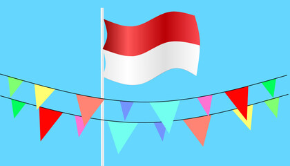 Indonesian independence day background