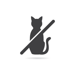 Vector Isolated No Cat Icon