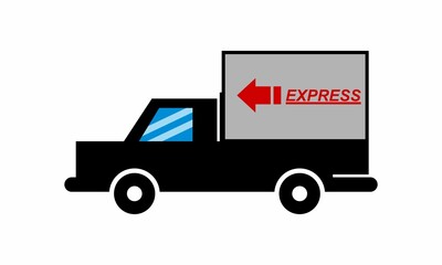 delivery express car box vector