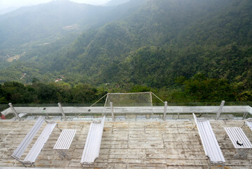 view from the top of the hill