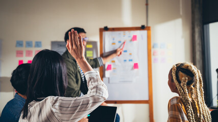 The Conferences,Training Education, Business, start up Concept.Group of smart Business Finance...