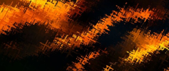 Abstract orange background with line