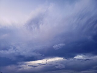 blue sky with clouds