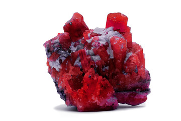 ruby and crystals ,rough natural gemstone for jewelry , stone high quality           