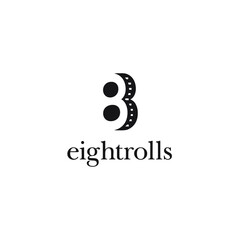 simple, clean eight eight-film roll logo design. vector icon illustration inspiration
