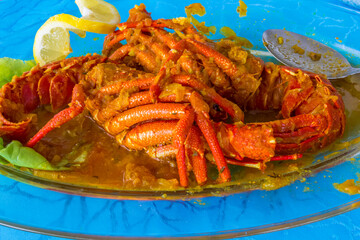 Langoustes en sauce créole 