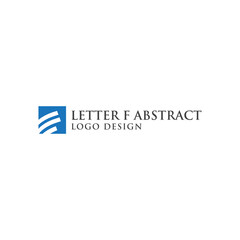 LETTER F ABSTRACT LOGO DESIGN