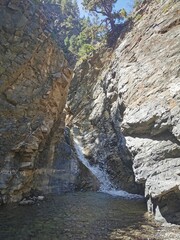 Waterfall in the canyon called 