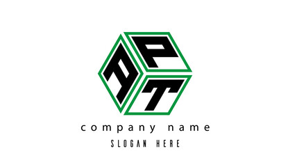 APT polygon creative letter logo