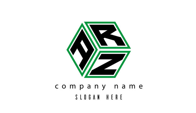 ARZ polygon creative letter logo