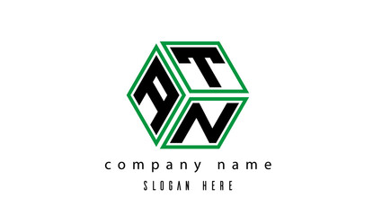 ATN polygon creative letter logo
