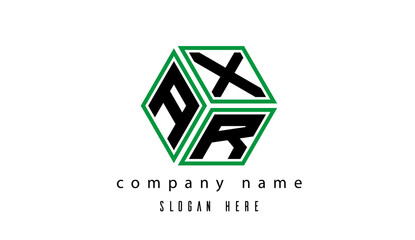 AXR polygon creative letter logo