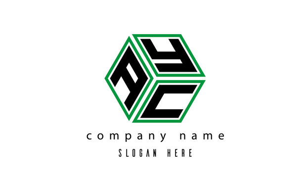 AYC polygon creative letter logo