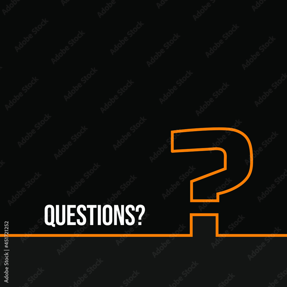 Poster question mark sign icon, vector illustration. flat design style with long shadow. faq button. asking