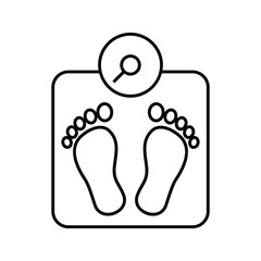 Weight scale icon