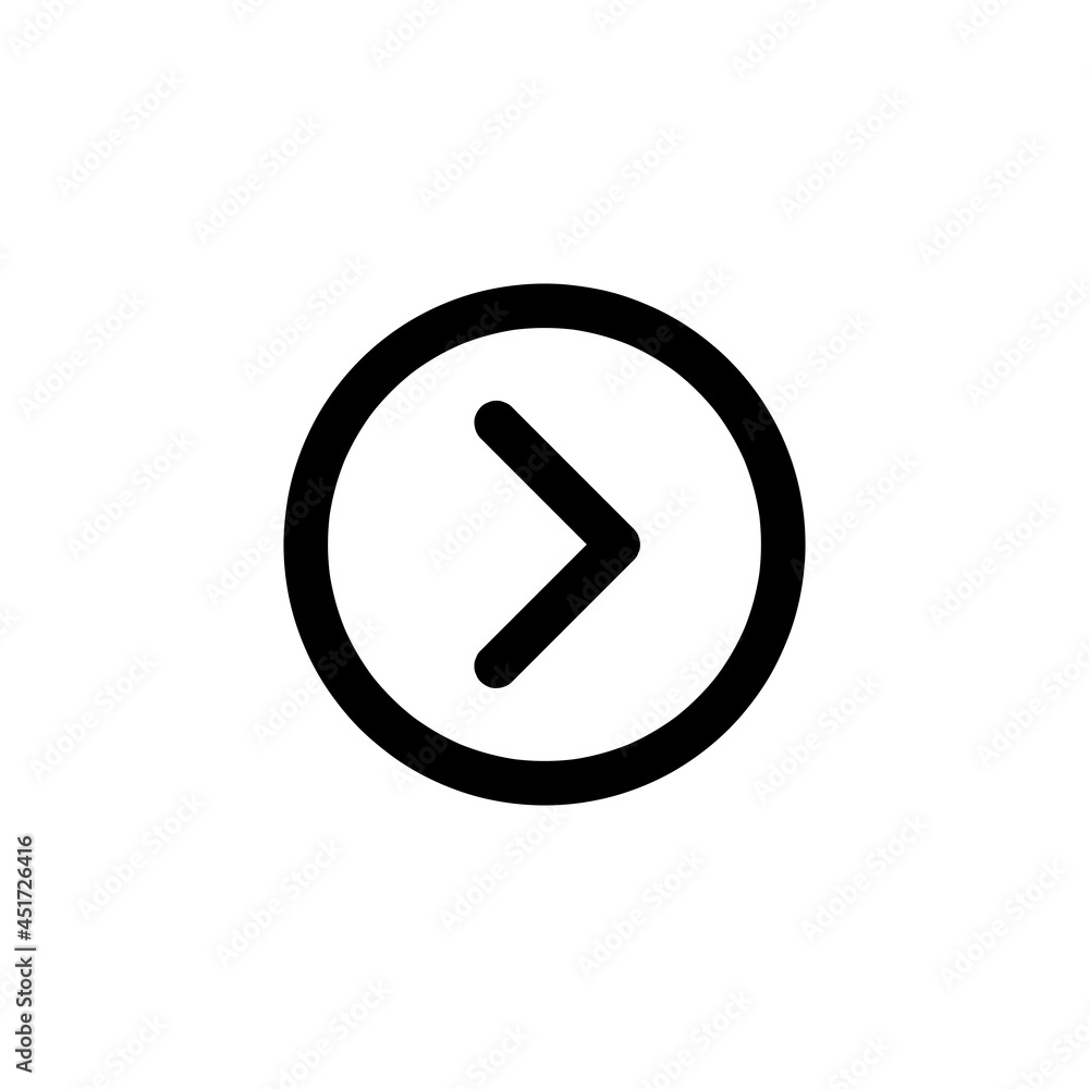 Canvas Prints Right Arrow Vector Icon