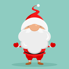 Santa Claus. Cartoon style. Vector illustration.