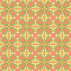 Abstract kaleidoscope background. Colorful seamless patterns. Geometric design elements. Repeat Tie Dye. Ethnic Persian Motif. Rainbow wallpaper, fabric, furniture print. Psychedelic style.