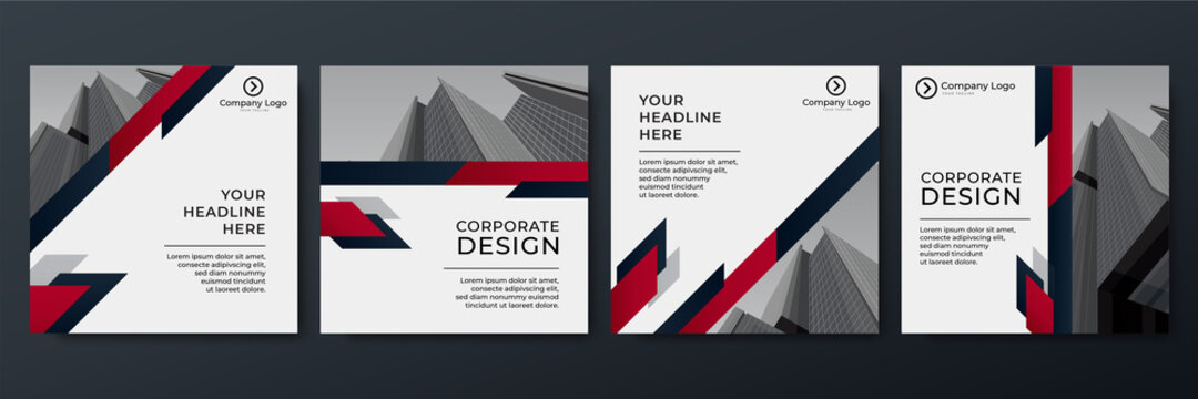 Red Post Sport Template Banner for Business and Corporate