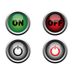 on and off buttons icon