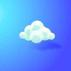 white clouds in blue sky