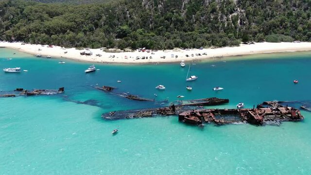 moreton island ship wreck australia snorkeling