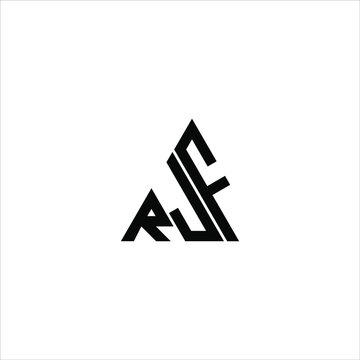 RJF letter logo creative design. RJF unique design
