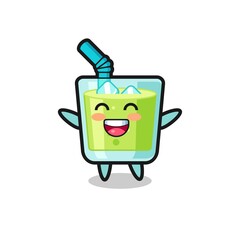 happy baby melon juice cartoon character