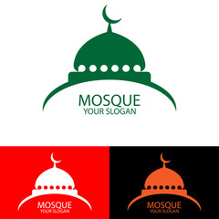 the mosque logo is an elegant icon
