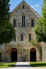 Naklejka premium The Fontenay Abbey on the town of Montbard